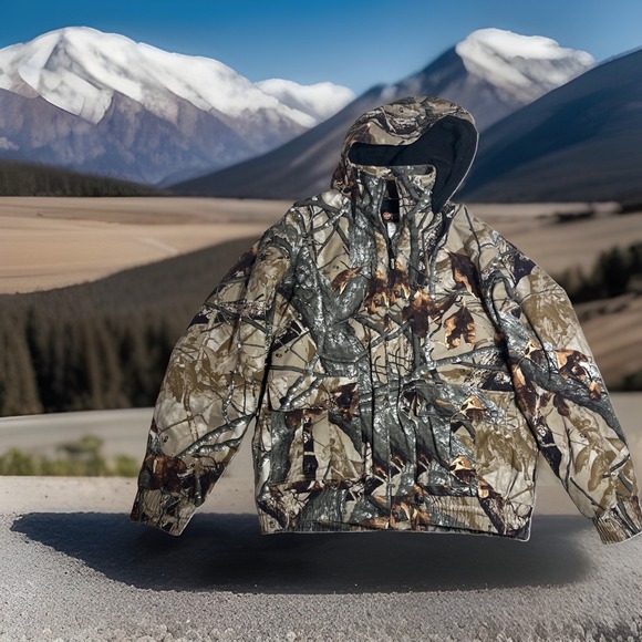 Outfitters Ridge Jackets & Blazers - Outfitters Ridge Jacket Mens L 3D Fusion Oak Camo Lined Insulated Coat Hunting